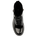 Allison Black Patent Ankle Boot