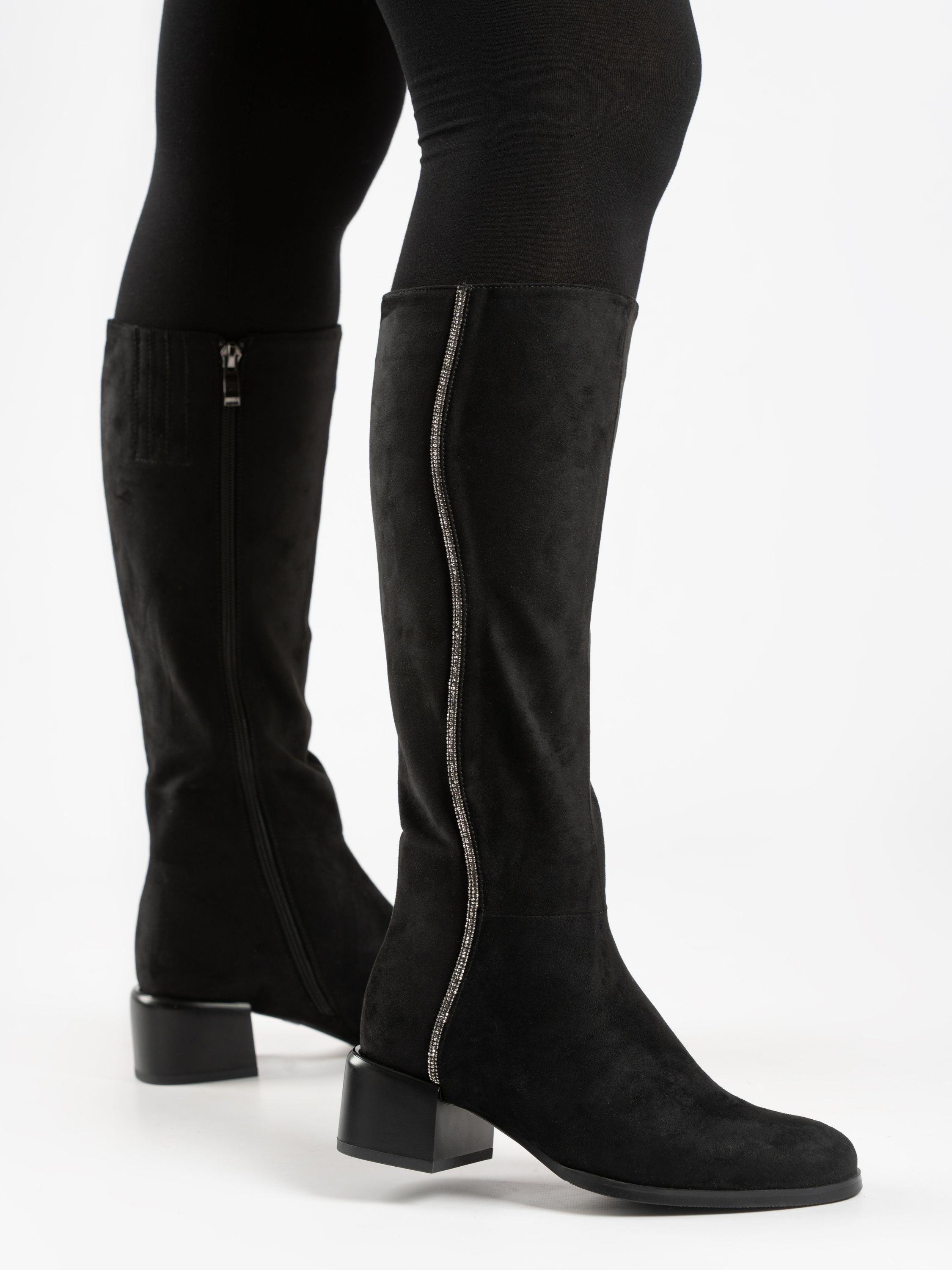 Wanda Black Long Boot