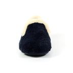 Shake Navy Fur Trim Slipper