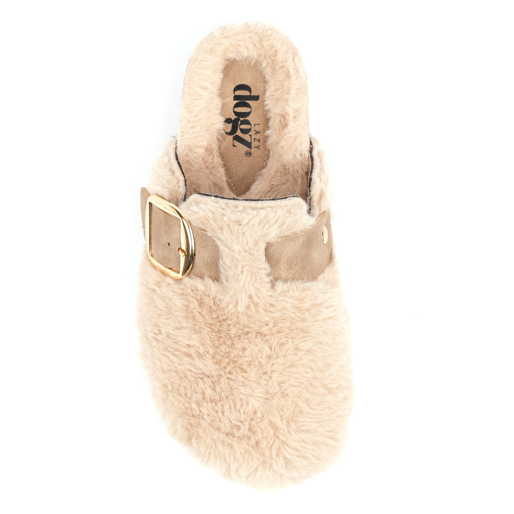Rhianna Beige Mule Slipper