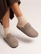 Ruthie Mink Mule Slipper