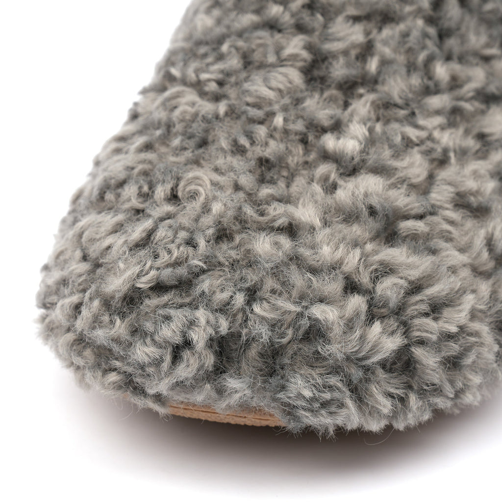 Belle Grey Slippers