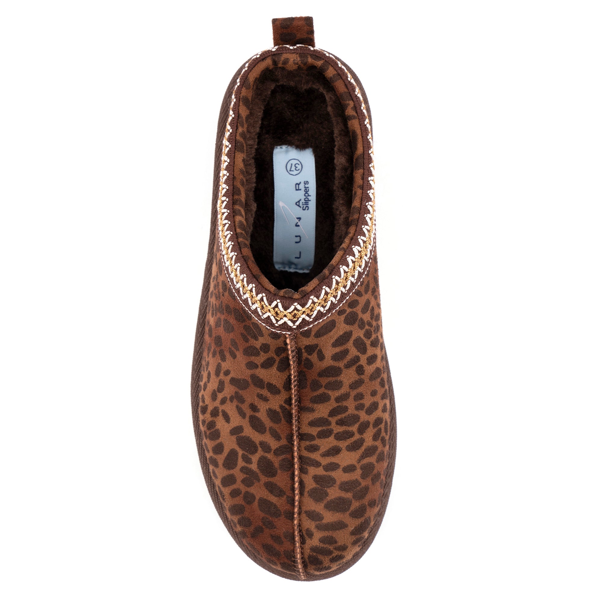 Selena Brown Ocelot Slipper