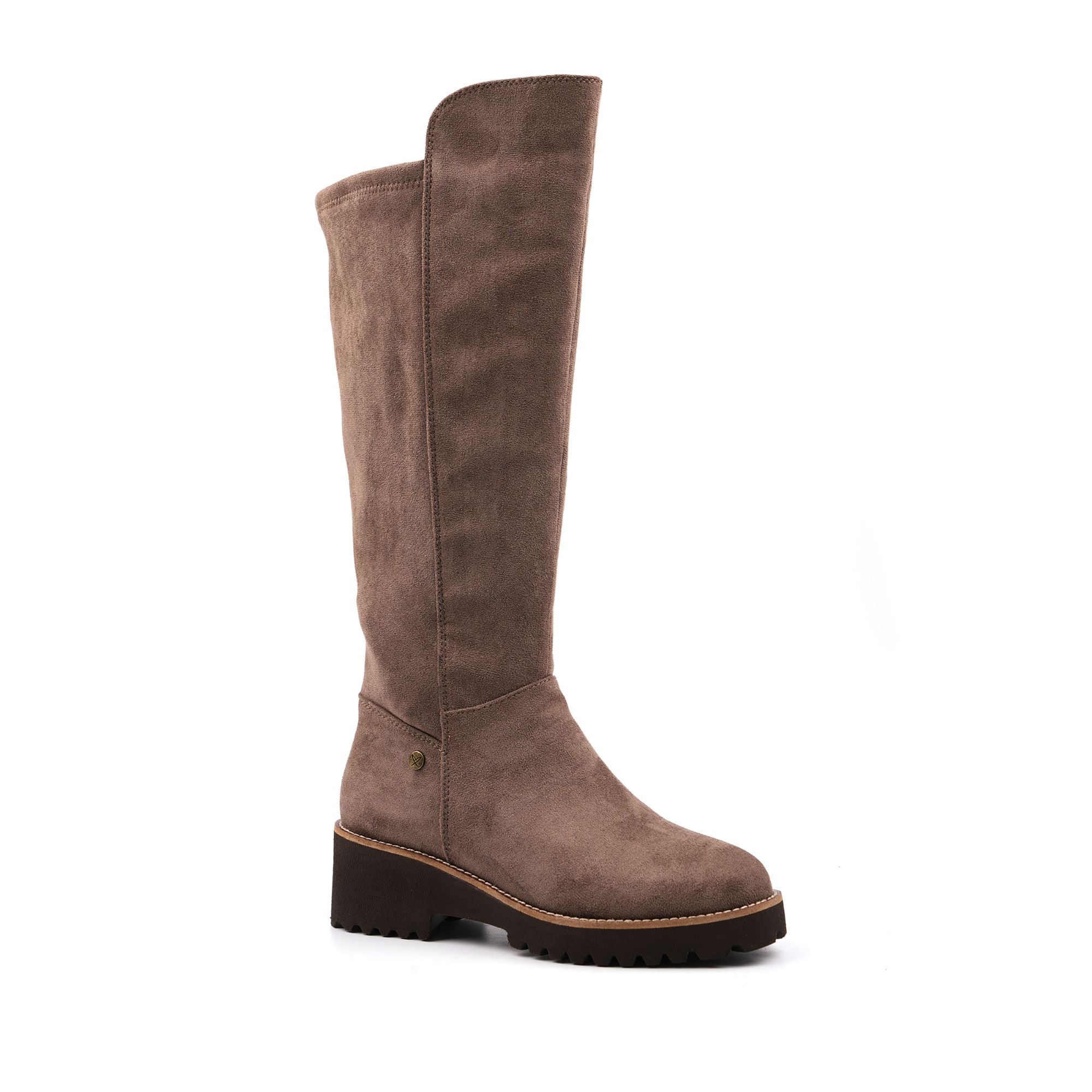 Gayle Taupe Long Stretch Upper Boot