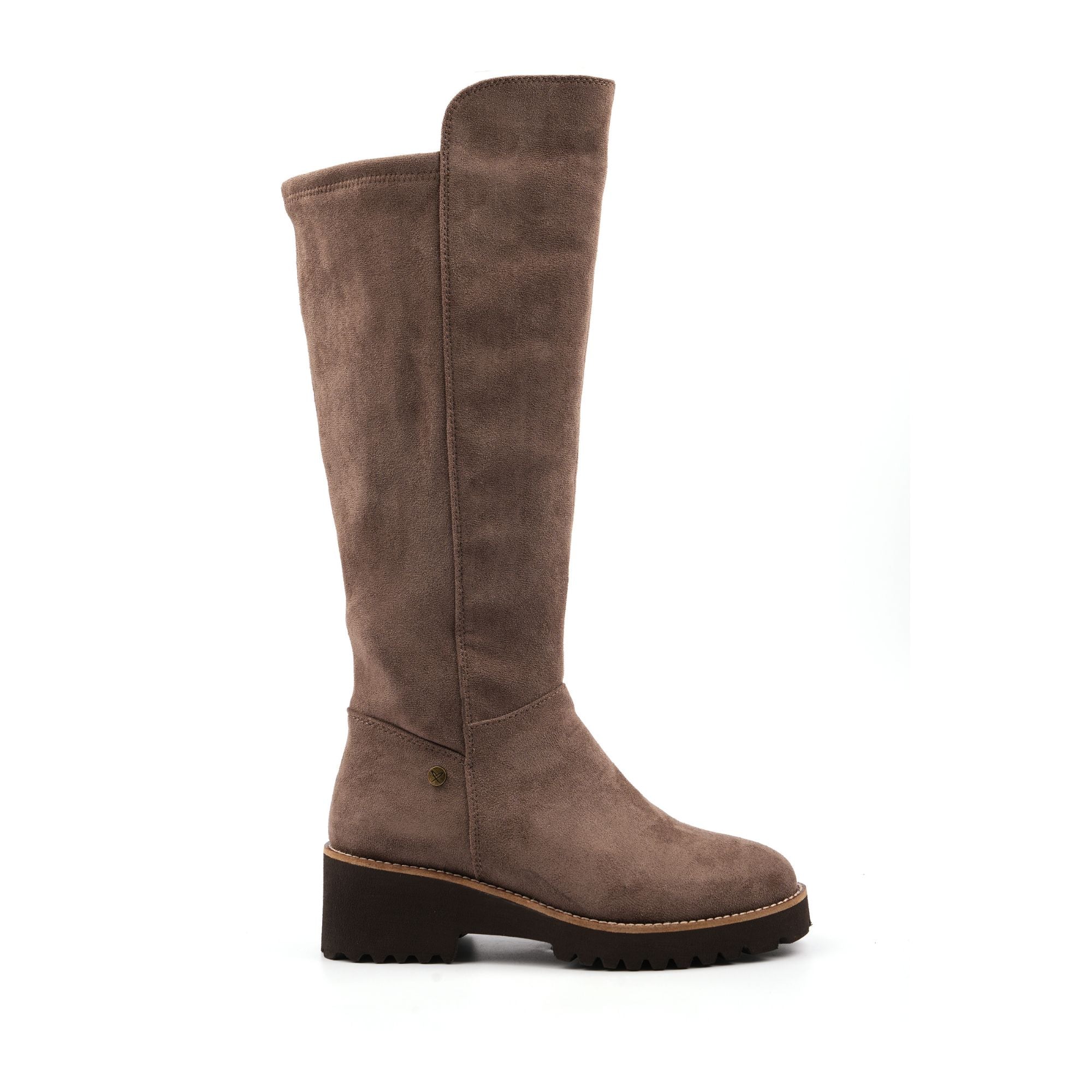 Gayle Taupe Long Stretch Upper Boot