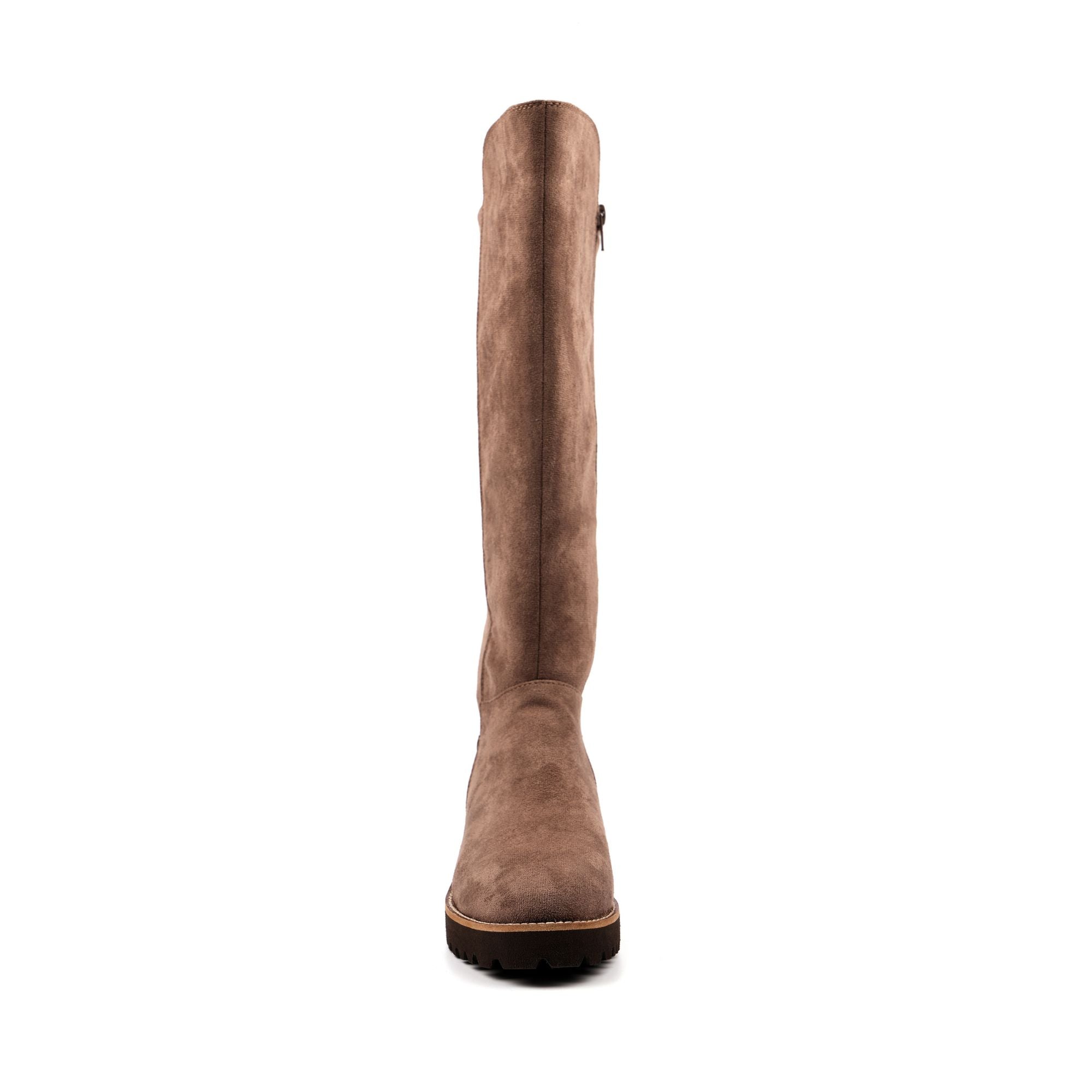 Gayle Taupe Long Stretch Upper Boot
