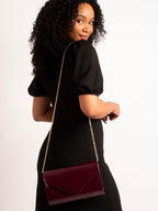 Blaze Burgundy Patent Handbag