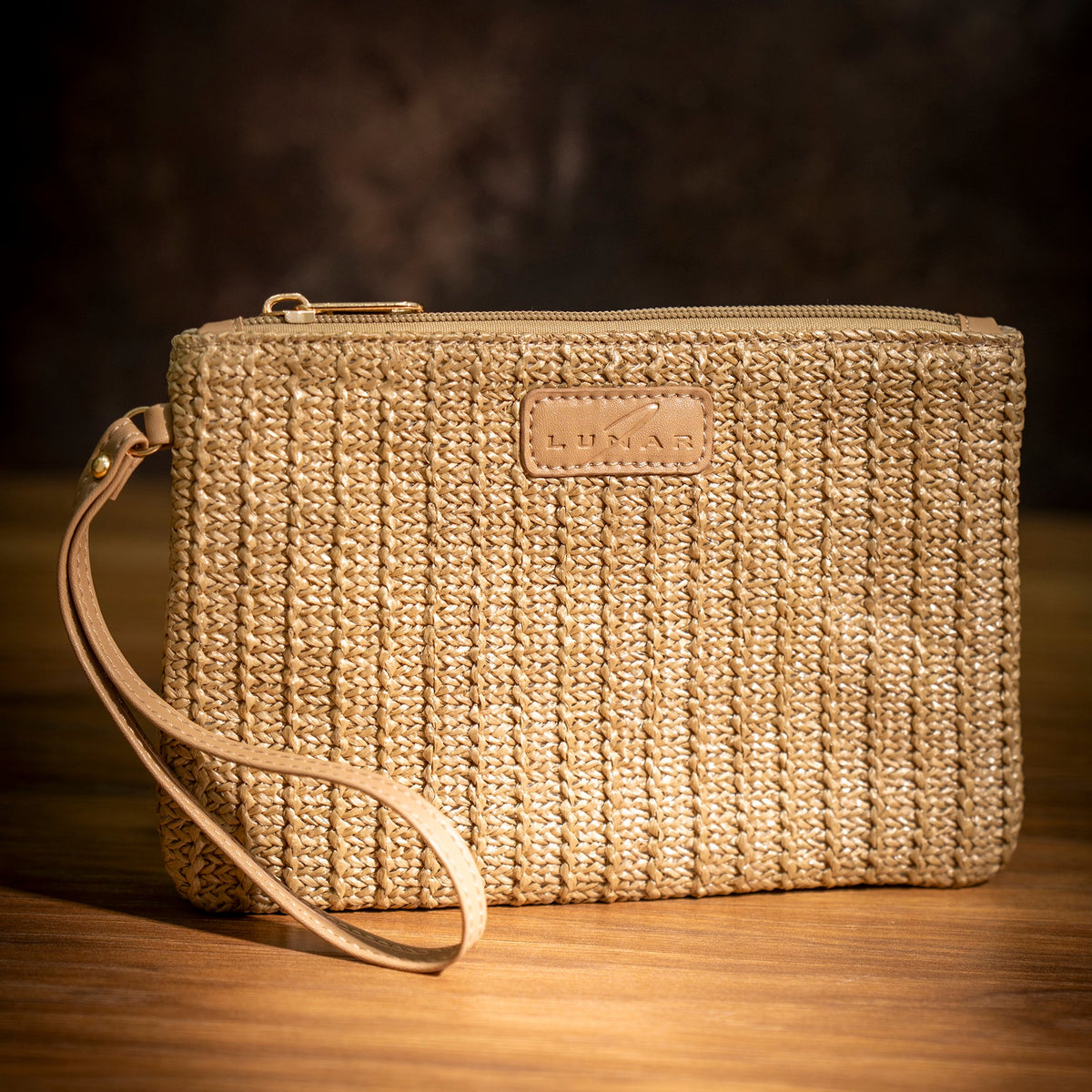 Jolie Taupe Pouch Bag